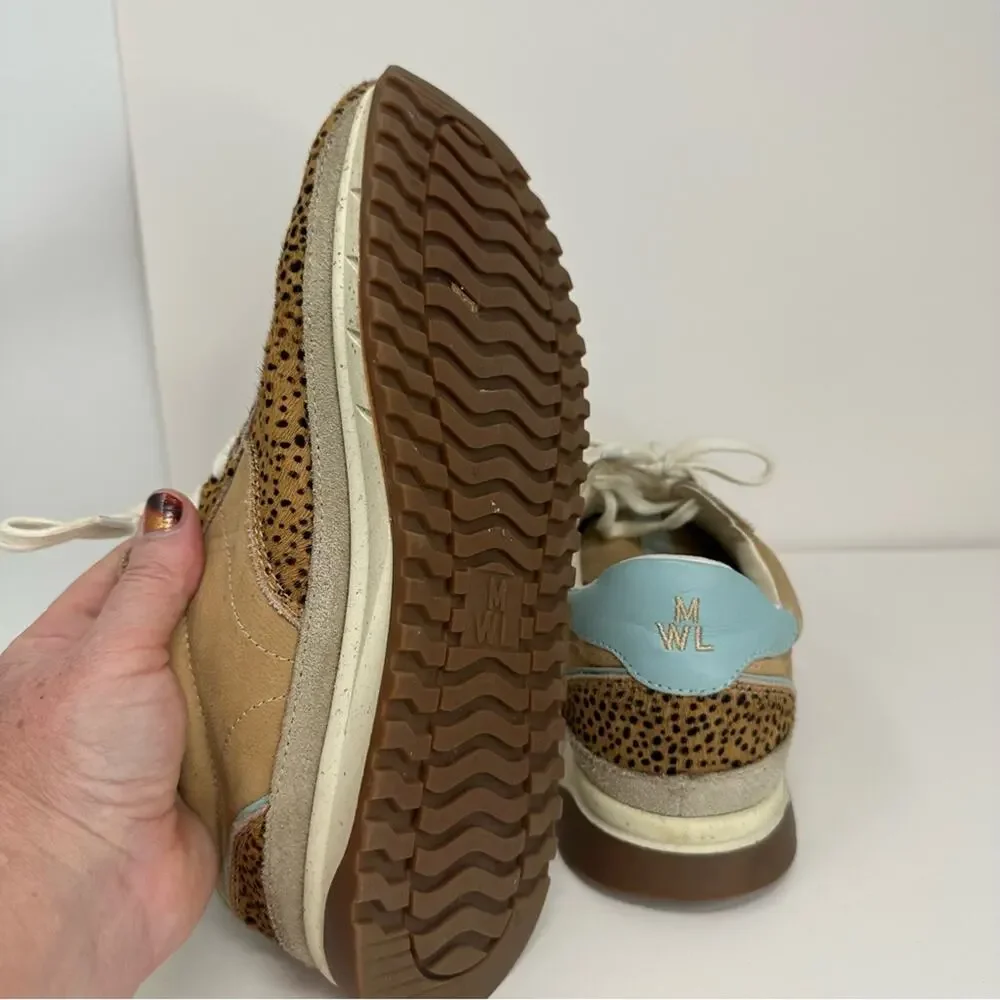 Madewell Kickoff Sneaker Trainer Spot Dot Calf Hair & Nuback - Picture 10 of 11